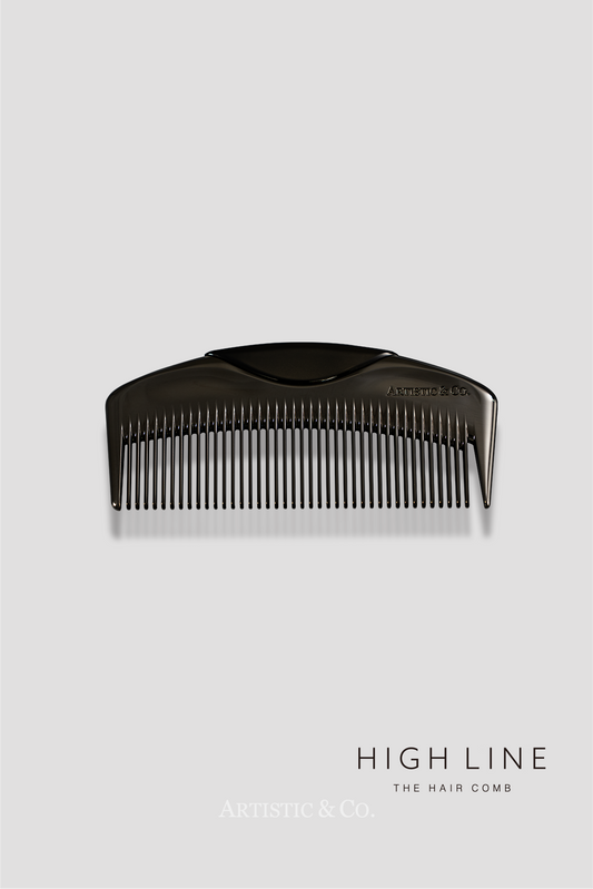 ハイライン ザ ヘアコーム 半月 ブラック & ヘアオイルセットBOX