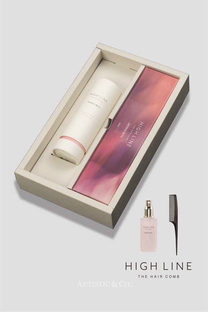 ハイライン ザ ヘアコーム テール ブラック & ヘアオイルセットBOX