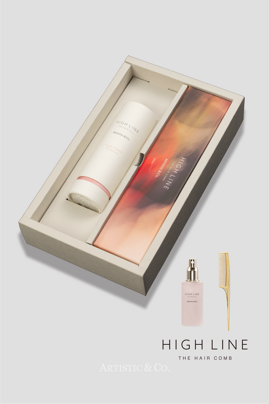 ハイライン ザ ヘアコーム テール ゴールド & ヘアオイルセットBOX