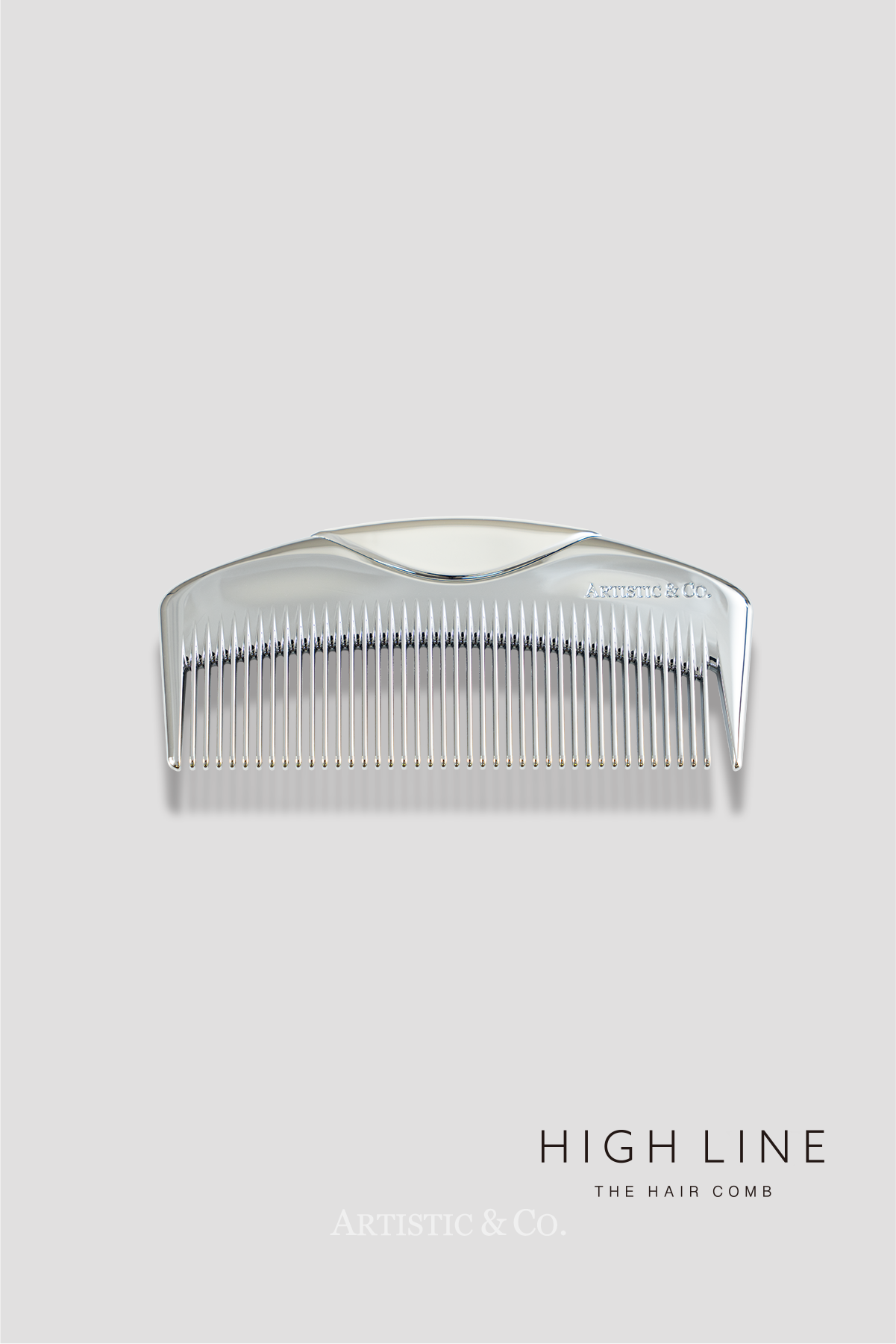 ハイライン ザ ヘアコーム 半月 シルバー & ヘアオイルセットBOX